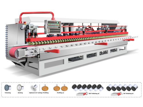 HOYUN 16 Grinding Head Edge Polishing Machine For Marble And Granite - Image 3