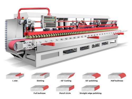 Alternative view of HOYUN 16 Grinding Head Edge Polishing Machine For Marble And Granite